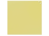 Magnetisk glastavle NAGA 45x45 cm gul interiørdesign - Tavler og skjermer - Glasstavler