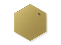 Magnetisk NAGA glastavle hexagon 21 cm guld interiørdesign - Tavler og skjermer - Glasstavler