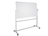 Whiteboard Mobil og vendbar 120×90 cm magnetisk med aluminiumsstel og ramme inkl. pennebakke interiørdesign - Tavler og skjermer - Tavler
