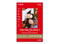 Canon Photo Paper Plus Glossy II PP-201 – Blank – A4 (210 x 297 mm) – 275 g/m² – 20 ark fotopapper – för PIXMA iP100 iP2600 iP2700 iX7000 MG2555 MG8250 MX7600 MX850 PRO-1 PRO-10 100