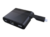 Club3D SenseVision USB Type-C to Ethernet + USB 3.0 + USB Type-C Charging Mini Dock – Dockningsstation – USB-C – GigE