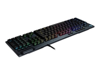 Logitech G G815 - Tastatur - bakgrunnsbelyst - USB - QWERTY - Nordisk (dansk/finsk/norsk/svensk) - tastsvitsj: GL Tactile - hvit