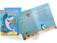 CUCCARD B6 carnet PR-414 Børnefødselsdag (haj)