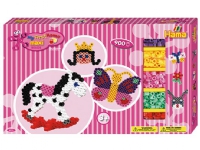 Hama maxi jätte presentförpackning rosa 900 pärlor+2 plattor