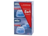 Braun Clean&Renew CCR5+1 – Rengöringspatron – för rakapparat (paket om 6)