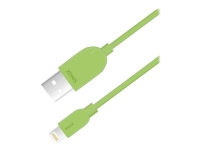 Sinox i-Media - Lightning-kabel - USB hann til Lightning hann - 2 m - grønn PC tilbehør - Kabler og adaptere - Datakabler
