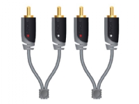 Sinox Plus+ Stereo RCA Cable - Lydkabel - RCA x 2 hann til RCA x 2 hann - 10 m PC tilbehør - Kabler og adaptere - Lydkabler