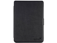 Thalia – Vikbart fodral för eBook-läsare – slimmad – plast konstläder – svart – för Tolino Shine 4