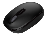 Microsoft Wireless Mobile Mouse 1850 – Mus – höger- och vänsterhänta – optisk – 3 knappar – trådlös – 2.4 GHz – trådlös USB-mottagare – svart