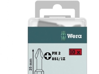 Wera 851/1 Z DIY SiS 05072401001 Korsklippbits PH 2 Verktygsstål Legering slitstarkt D 6.3 10 st