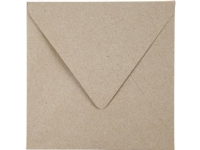 Resirkulert konvolutt, konvolutt str. 16x16 cm, 120 g, natur, 50 stk./ 1 pk.