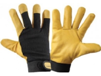 Lahti Pro uppvärmda handskar gul-sort 11 (L251211K)
