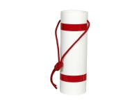 Bilde av Langtgods Afmærker ø100mmx30cm - Hvid Plast Cylinder,med Rød Refleksbånd Og Med Monteret Snor