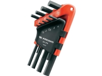 Facom 82H.JP9A Unbrako Vinkelskruetrækker-sæt 1.5 mm, 2 mm, 2.5 mm, 3 mm, 4 mm, 5 mm, 6 mm, 8 mm, 10 mm 9 dele
