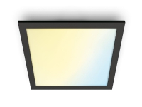 WiZ Takpanel 36 W kvadrat, Smarttaklampe, Wi-Fi, Sort, LED, Ikke-utskiftbare pærer, 2700 K Belysning - Intelligent belysning (Smart Home) - Intelligent belysning