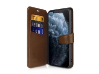 ITSKINS Wallet Book - Lommebok for mobiltelefon - økolær - brun - for Apple iPhone X, XS Tele & GPS - Mobilt tilbehør - Deksler og vesker