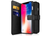 ITSKINS Wallet Book – Vikbart fodral för mobiltelefon – konstläder – black normal – 6.5 – för Apple iPhone XS Max