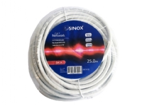 Sinox S-FTP Cat7 nätverkskabel. 25m. Vit