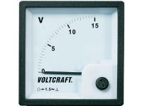 VOLTCRAFT AM-72×72/15V Analog panelmätare AM-72×72/15V 15 V roterande spole