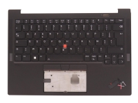 Sunrex – Ersättningstangentbord för bärbar dator – med Trackpoint UltraNav – bakgrundsbelyst – AZERTY – fransk – FRU – med övre skydd – för ThinkPad X1 Carbon Gen 10 21CB 21CC