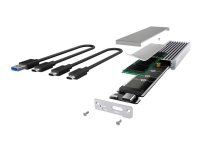 ICY BOX IB-1817Ma-C31 - Drevkabinett - M.2 - M.2 NVMe Card - USB 3.1 (Gen 2) - sølv PC-Komponenter - Harddisk og lagring - Skap og docking