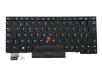 Lite-On – Ersättningstangentbord för bärbar dator – med Trackpoint UltraNav – AZERTY – belgisk – svart – FRU – för ThinkPad L13 Gen 2  L13 Yoga Gen 2  X13 Gen 1