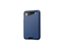 Mujjo Leather Magsafe Leather Card Wallet - The Ultimate Accessory for Your iPhone - Monaco Blue Tele & GPS - Mobilt tilbehør - Deksler og vesker