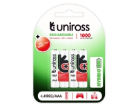 Uniross AAA 1000 NiMh PC tilbehør - Ladere og batterier - Diverse batterier