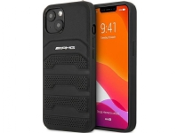 Bilde av Amg Case For Iphone 14 6.1 Black/black Hardcase Leather Debossed Lines