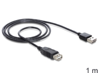 Delock EASY-USB – USB-förlängningskabel – USB (hona) till USB (hane) – 1 m – svart