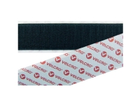 VELCRO® E088020330F1825 Burrebånd til fastlimning Hæftedel (L x B) 25000 mm x 20 mm Sort 25 m