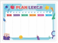 LearnHow Timetable A5 Kitten – blue 5pcs