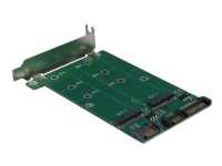 Inter-Tech Trägerrahmen KT005B PCI 3,5 2xSATA -> 2xM.2 SATA detaljhandel PC tilbehør - Kontrollere - IO-kort