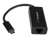 StarTech.com USB C to Gigabit Ethernet Adapter - Black - USB 3.1 to RJ45 LAN Network Adapter - USB Type C to Ethernet (US1GC30B) - Nettverksadapter - USB-C - Gigabit Ethernet - svart - for P/N: HB30C3A1CFB, HB30C3A1CFS, TB33A1C PC tilbehør - Nettverk - Ne