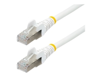 Bilde av Startech.com 7.5m Cat6a Ethernet Cable - White - Low Smoke Zero Halogen (lszh) - 10gbe 500mhz 100w Poe++ Snagless Rj-45 W/strain Reliefs S/ftp Network Patch Cord - Koblingskabel - Rj-45 (hann) Til Rj-45 (hann) - 7.5 M - S/ftp - Cat 6a - Ieee 802.3bt - Hal