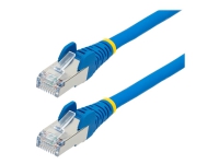 StarTech.com 1.5m CAT6a Ethernet Cable – Blue – Low Smoke Zero Halogen (LSZH) – 10GbE 500MHz 100W PoE++ Snagless RJ-45 w/Strain Reliefs S/FTP Network Patch Cord – Patch-kabel – RJ-45 (hane) till RJ-45 (hane) – 1.5 m – S/FTP – CAT 6a – IEEE 802.3bt – halogenfri formpressad hakfri tvinnad – blå