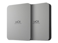 LaCie Mobile Drive STLP1000400 - Harddisk - 1 TB - ekstern (bærbar) - USB 3.2 Gen 1 (USB-C kontakt) - månesølv PC-Komponenter - Harddisk og lagring - Ekstern Harddisker