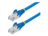 StarTech.com 7m CAT6a Ethernet Cable – Blue – Low Smoke Zero Halogen (LSZH) – 10GbE 500MHz 100W PoE++ Snagless RJ-45 w/Strain Reliefs S/FTP Network Patch Cord – Patch-kabel – RJ-45 (hane) till RJ-45 (hane) – 7 m – S/FTP – CAT 6a – IEEE 802.3bt – halogenfri formpressad hakfri tvinnad – blå