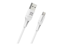 XtremeMac Flexi – Lightning-kabel – USB hane till Lightning hane – 2 m – vit – för Apple iPad/iPhone/iPod (Lightning)