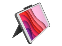 Logitech Combo Touch Detachable Keyboard Case for iPad (10th gen) - Tastatur og folioveske - med styrepute - bakgrunnsbelyst - Apple Smart connector - QWERTY - US International - Oxford-grå - for Apple 10.9-inch iPad (10. generasjon)
