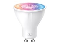 Tapo L630 - LED-pære for søkelys - GU10 - 3.7 W (ekvivalent 50 W) - klasse E - 16 million colors/tunable white - 2200-6500 K (en pakke 4) Smart hjem - Smart belysning - Smart pære - GU10