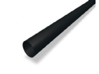 Prefa downpipe 0,7x100mm – Lgd a 3 mrt. svart RAL9005. P10