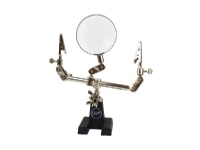 Stativ med 2 clips og forstørrelsesglas