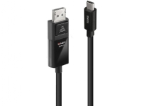 Lindy 43343, 3 m, USB Type-C, DisplayPort, Hankjønn, Hankjønn, Rett PC tilbehør - Kabler og adaptere - Adaptere