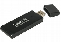 LogiLink WLAN USB 2.0 Adapter 54 MBit 802.11g Trådlös USB 54 Mbit/s Svart