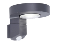 Lutec DISO P9067-PIR GR LED-standlight för utomhusbruk med rörelsesensor 2 W Antracit