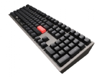 Ducky Shine 7 DKSH1808ST - Tastatur - bakgrunnsbelyst - USB-C - Nederlandsk - tastsvitsj: CHERRY MX Blue - rødmetallsgrå Gaming - Gaming mus og tastatur - Gaming Tastatur
