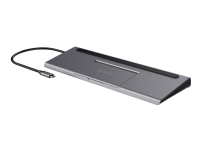 Produktfoto för Deltaco - docking station - USB-C - 85W PD - LAN (RJ-45) - VGA / HDMI / DP