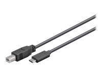 MicroConnect - USB-kabel - 24 pin USB-C (hann) til USB-type B (hann) - USB 3.2 Gen 1 - 5 m - svart PC tilbehør - Kabler og adaptere - Datakabler