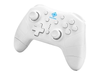 DELTACO GAMING GAM-103 – Spelkontroll – trådlös – Bluetooth – vit – för PC Nintendo Switch Android